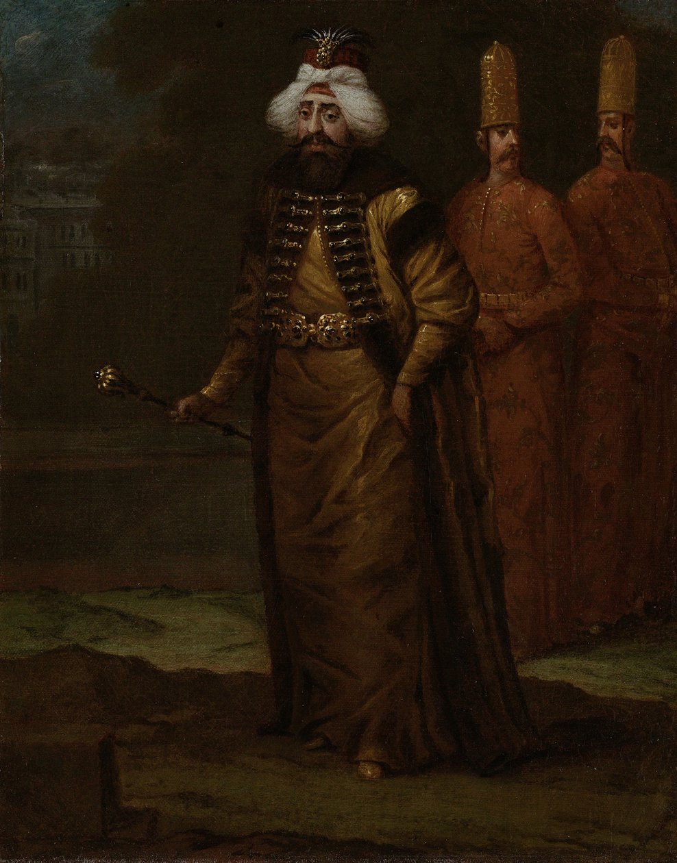 Sułtan Ahmed III 1673-1736, c. 1729 autorstwa Vanmour