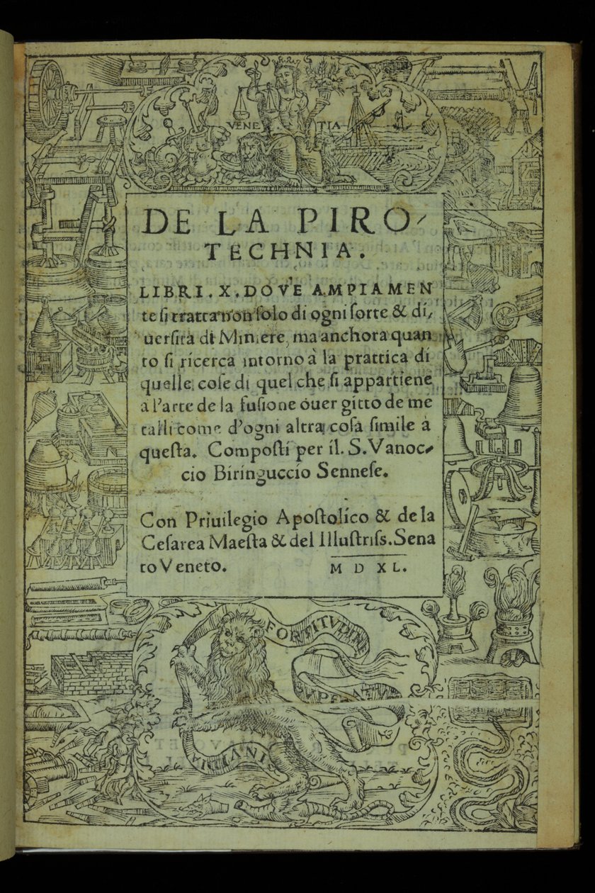 O pirotechnice autorstwa Vannoccio Biringucci