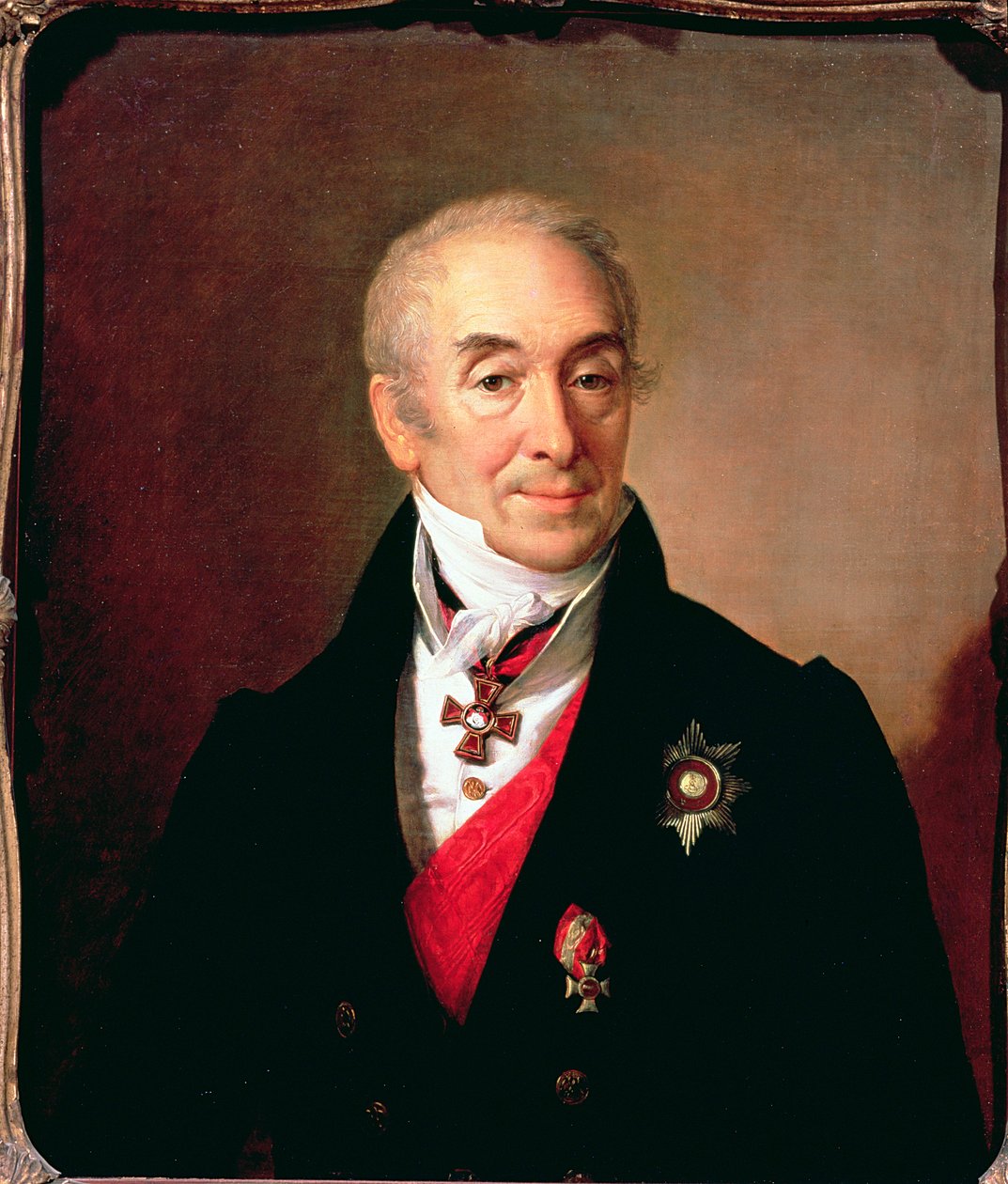 Portret S. Kusznikowa, 1828 autorstwa Vasili Andreevich Tropinin