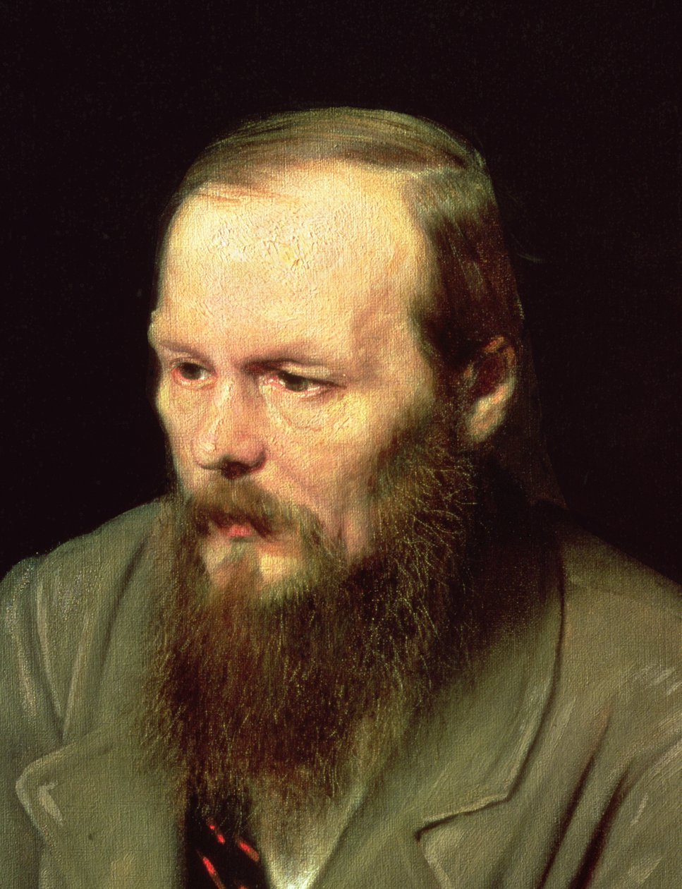 Portret Fiodora Dostojewskiego (1821-81) 1872 (detal z 67923) autorstwa Vasili Grigorevich Perov