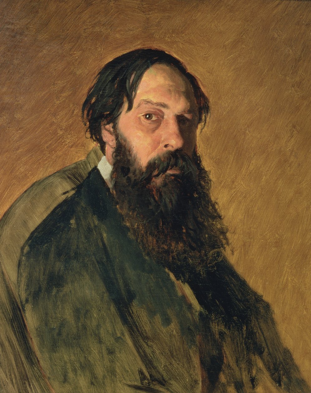 Portret artysty Alekei Kondratevich Sarasov (1830-1897) autorstwa Vasili Grigorevich Perov