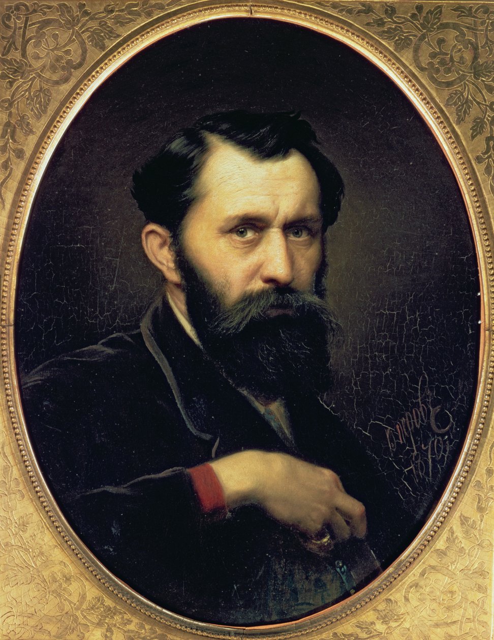Autoportret, 1870 autorstwa Vasili Grigorevich Perov