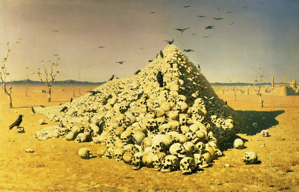 Alegoria wojny 1871, 1871 autorstwa Vasili Vasilievich Vereshchagin