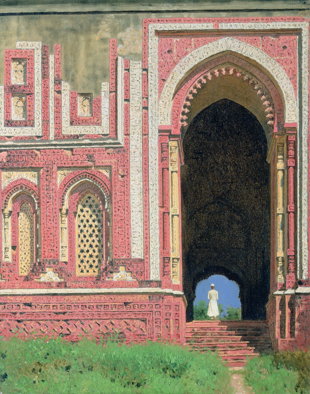 Brama w pobliżu Qutub-Minar, Stare Delhi, 1875 autorstwa Vasili Vasilievich Vereshchagin