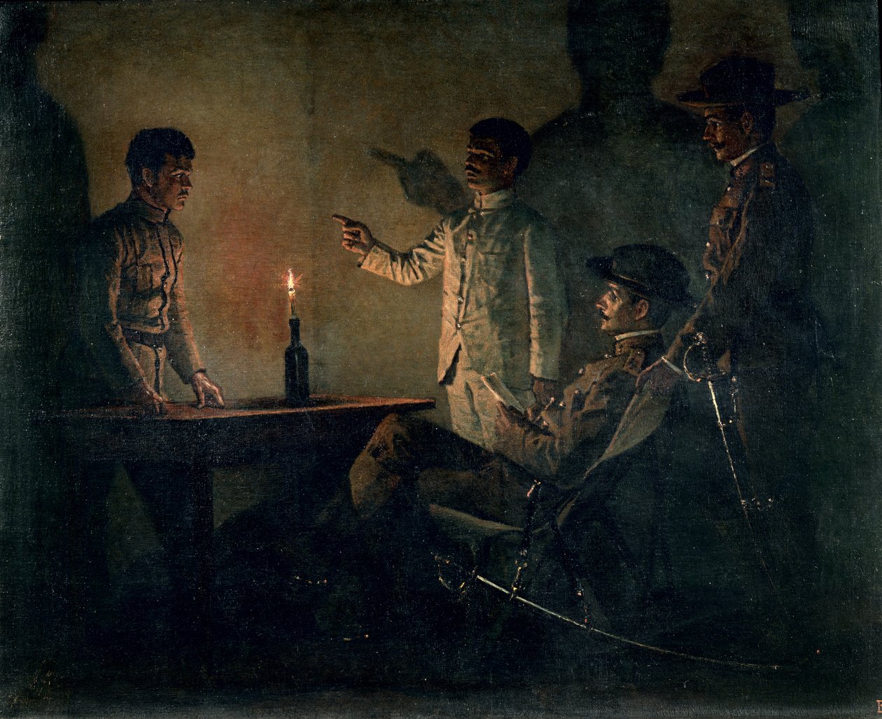 Przesłuchanie dezertera autorstwa Vasili Vasilievich Vereshchagin
