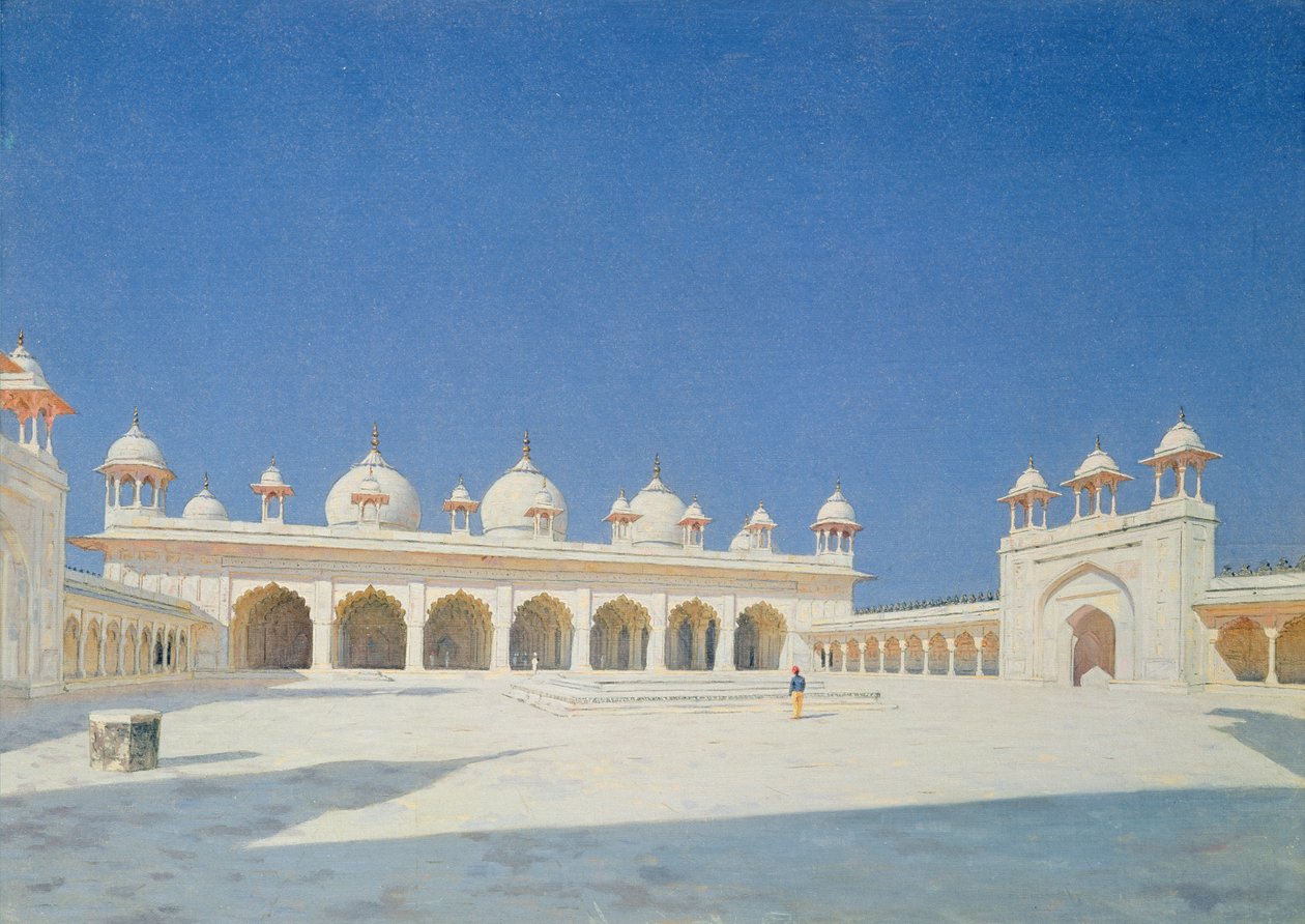 Moti Masjid, Agra, 1874-76 autorstwa Vasili Vasilievich Vereshchagin