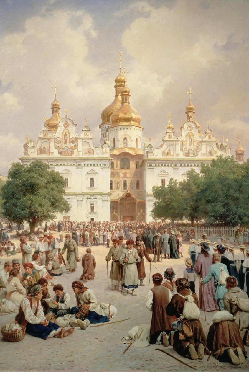 Wielki Kościół Ławry Kijowsko-Pieczerskiej w Kijowie, 1905 autorstwa Vasili Vasilievich Vereshchagin