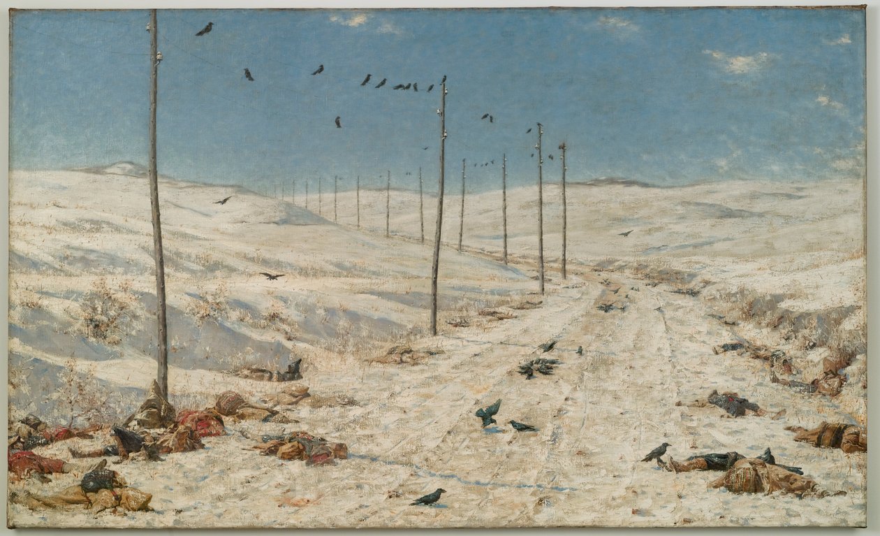 Droga jeńców wojennych, ok. 1878-79 autorstwa Vasili Vasilievich Vereshchagin