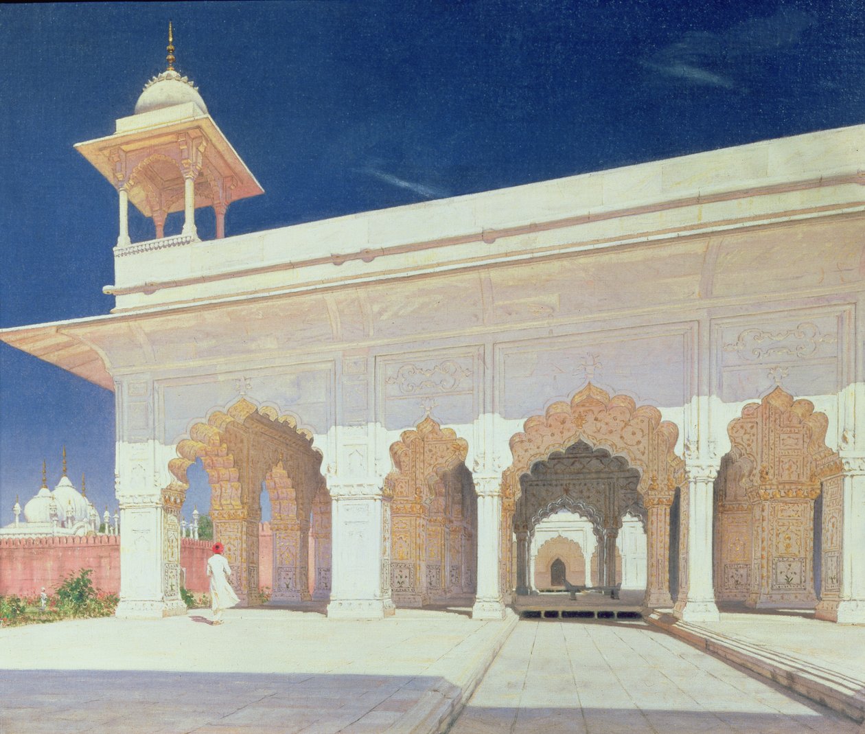 Sala tronowa fortu Shah Jahan w Delhi, 1875 r autorstwa Vasili Vasilievich Vereshchagin