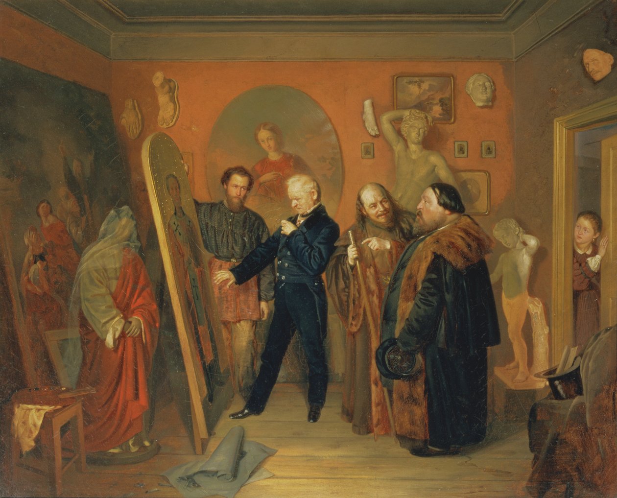 Pracownia Artystów, 1865 autorstwa Vasili Vladimirovits Pukirev