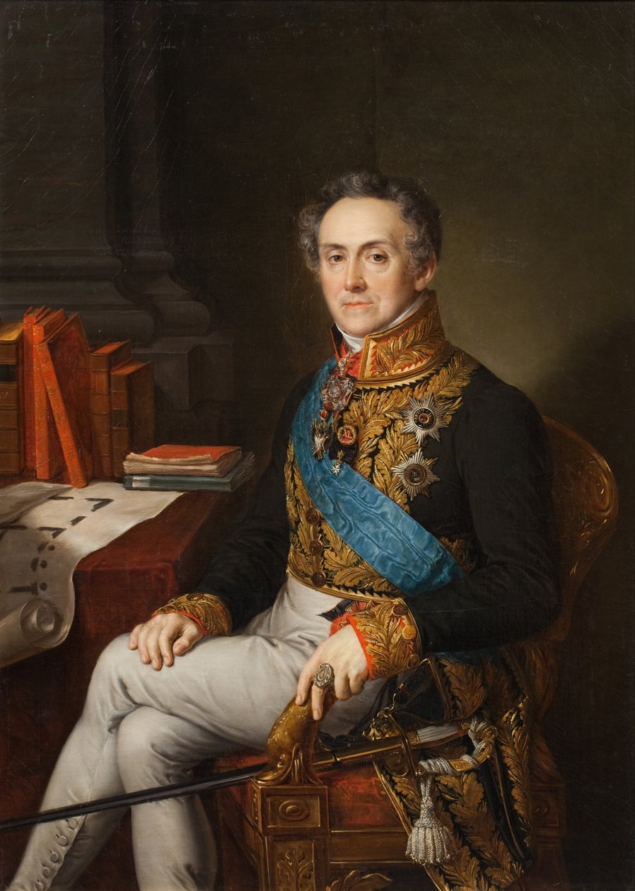 Portret Iwana Wasiljewicza Tutolmina 1751-1839, lata 30. XIX wieku. autorstwa Vasili Andreevich Tropinin