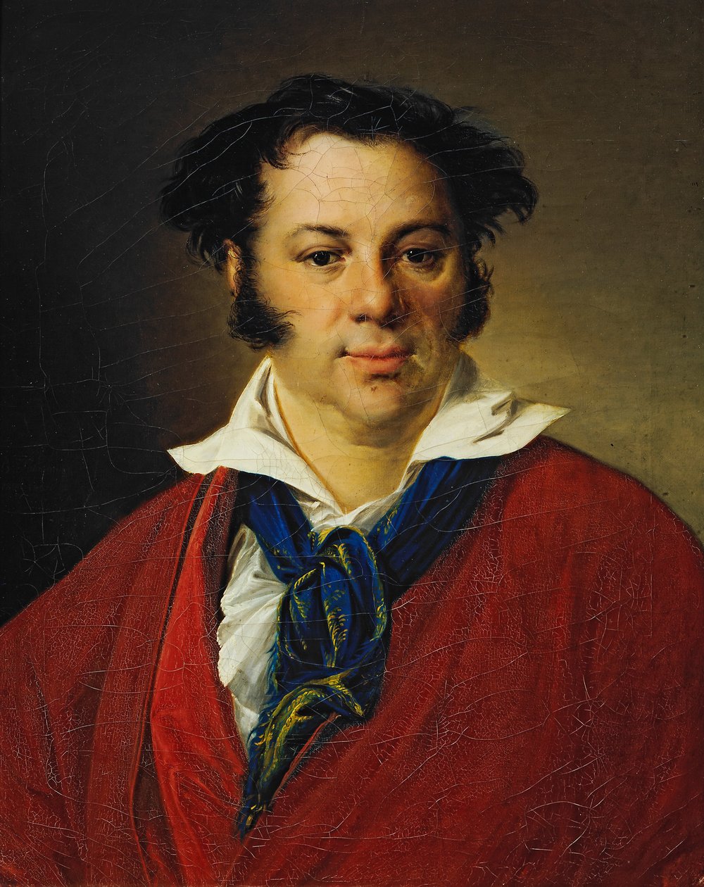 Portret Konstantina Ravicha, 1823 autorstwa Vasili Andreevich Tropinin