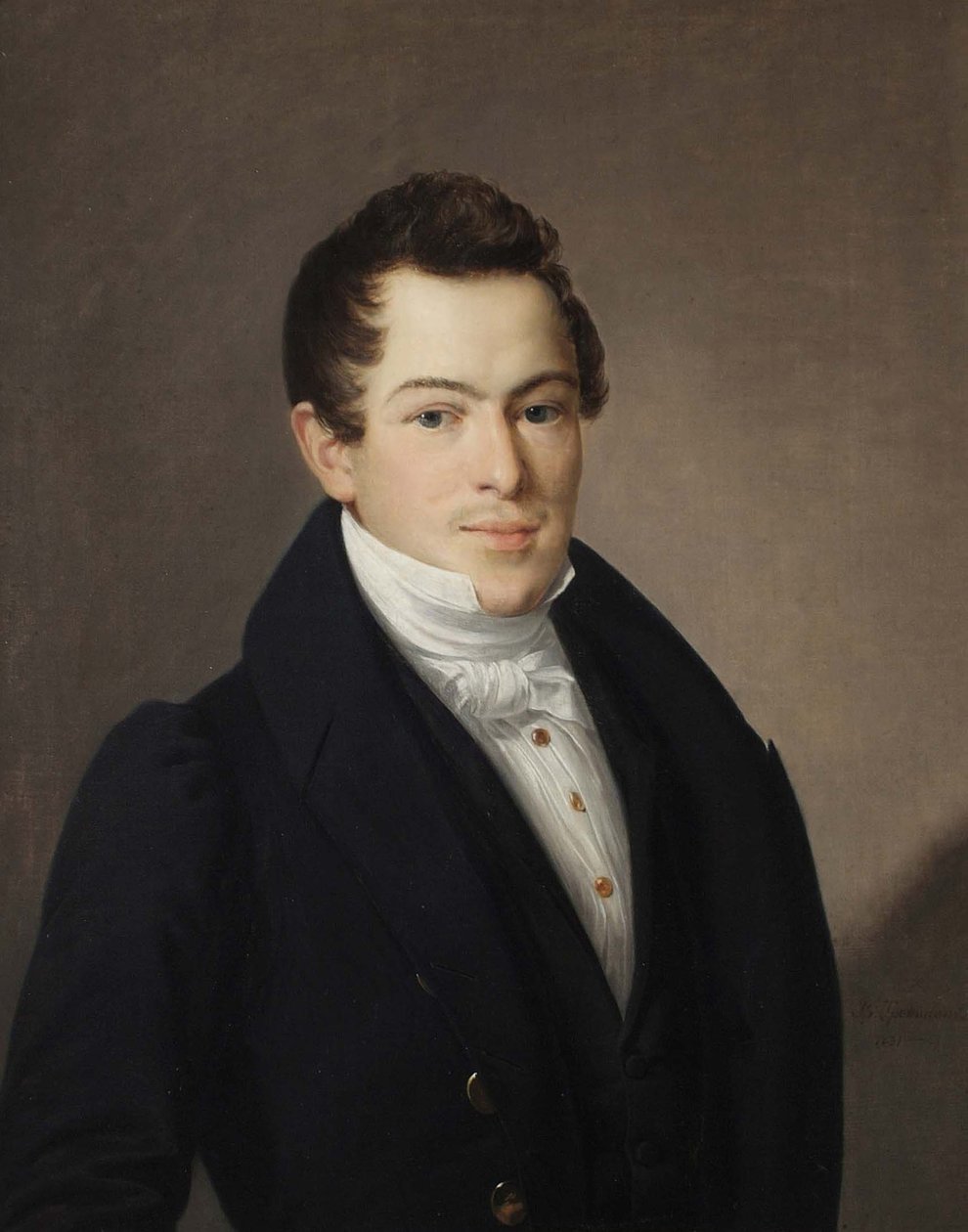 Portret Naumowa, 1831 autorstwa Vasili Andreevich Tropinin