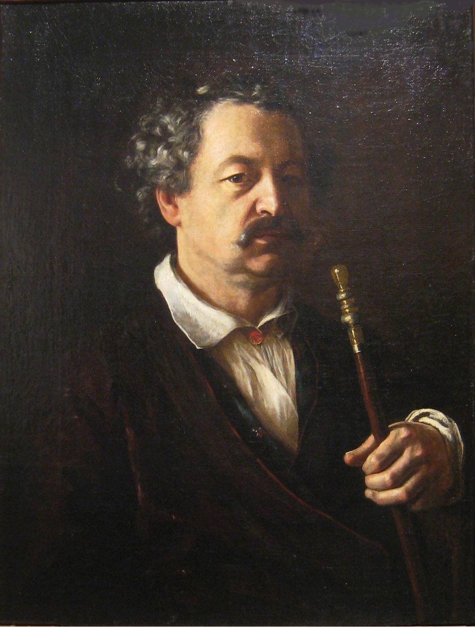 Portret kompozytora Aleksandra Aleksandrowicza Alyabyeva 1787-1851, 1840-1850 autorstwa Vasili Andreevich Tropinin