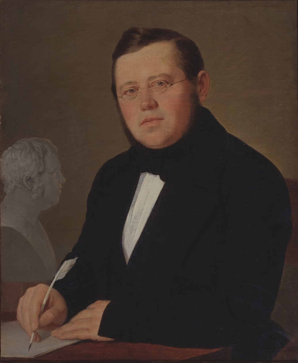 Portret autora Michaiła Zagoskina 1789-1852 autorstwa Vasili Andreevich Tropinin