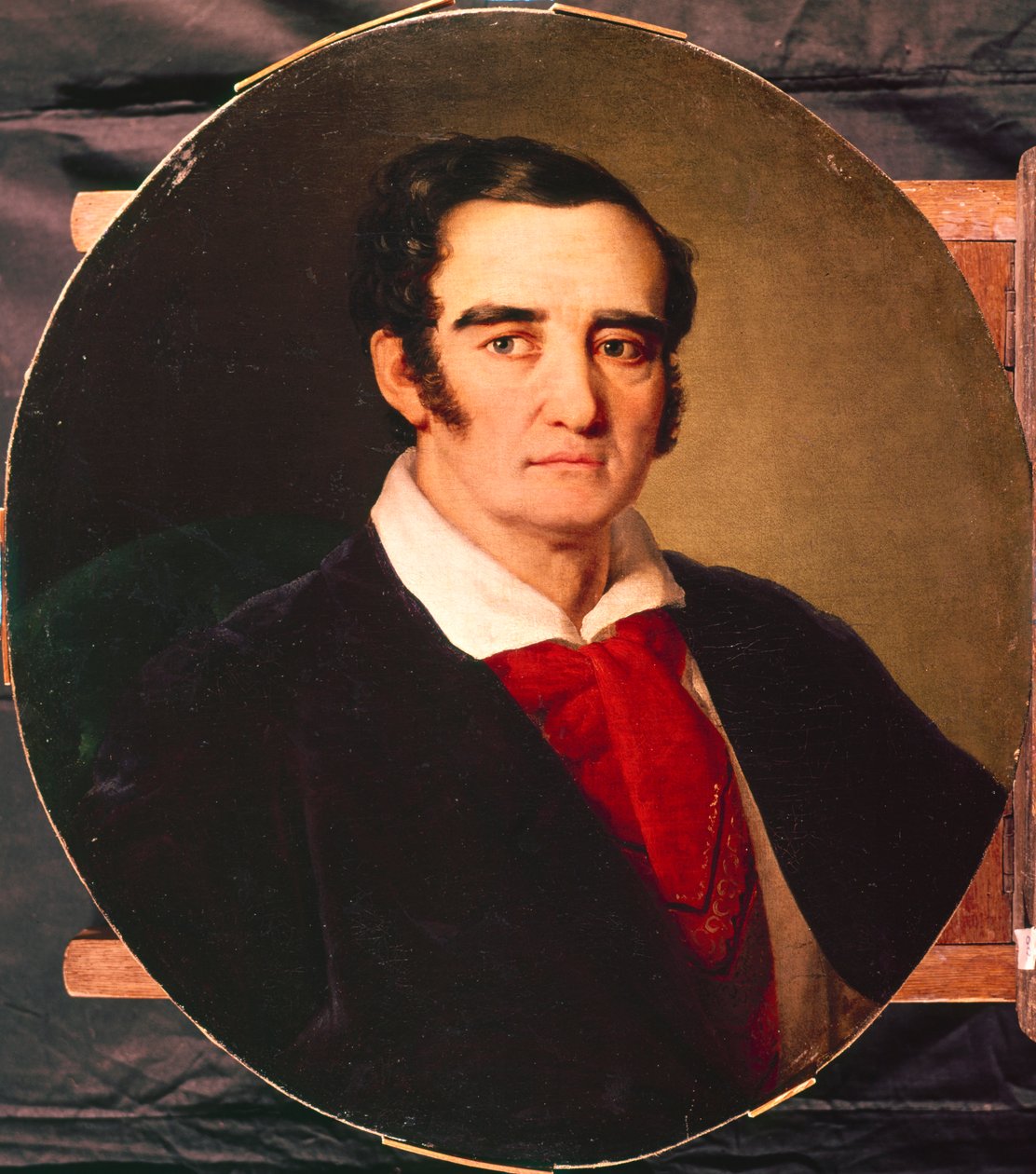 Portret malarza Giuseppe Angiolo Artari 1792-1863, lata 30. XIX wieku autorstwa Vasili Andreevich Tropinin