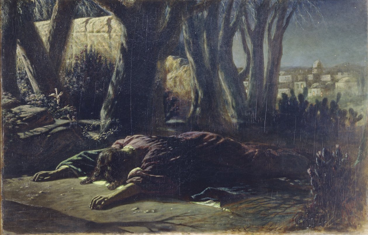 Chrystus w Ogrodzie Getsemani, 1878 autorstwa Vasili Grigorevich Perov