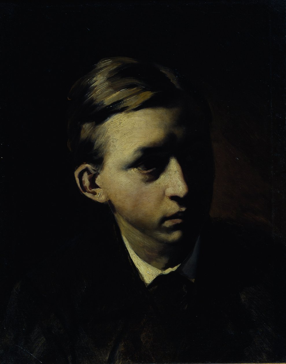 Portret malarza Nikołaja Aleksiejewicza Kasatkina 1859-1930, 1876 autorstwa Vasili Grigorevich Perov