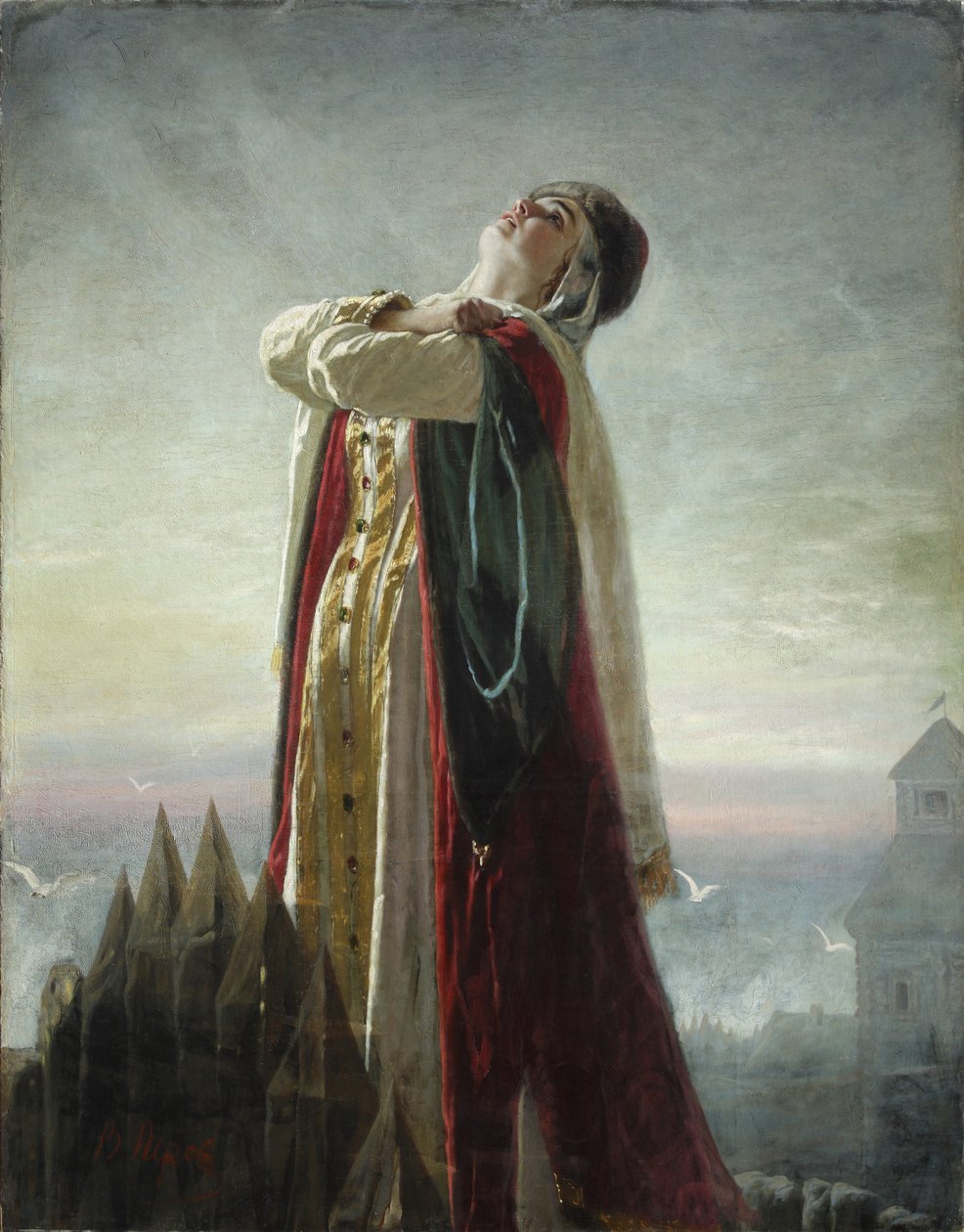 Lament Jarosławna, 1880 autorstwa Vasili Grigorevich Perov