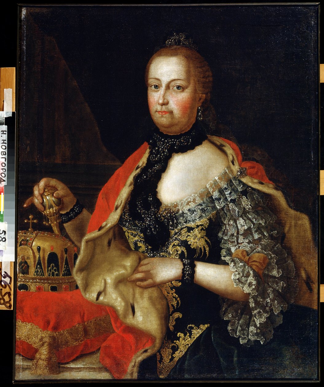 Portret cesarzowej Marii Teresy Austrii (1717-1780) (Portret cesarzowej Marii Teresy Austrii). Obraz Wasilija Koźmicha Berezina (1743-po 1795). Olej na płótnie, 88 x 69 cm autorstwa Vasili Kozmich Berezin