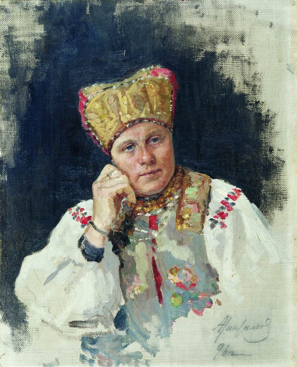 Chłop rosyjski, 1896 autorstwa Vasili Maksimovich Maksimov