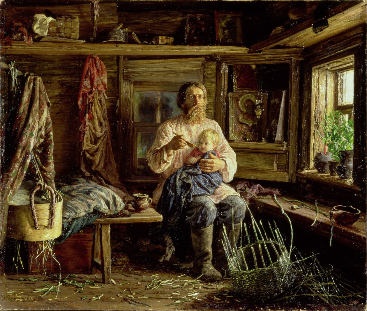 Mąż niewidomy, 1884 autorstwa Vasili Maksimovich Maksimov