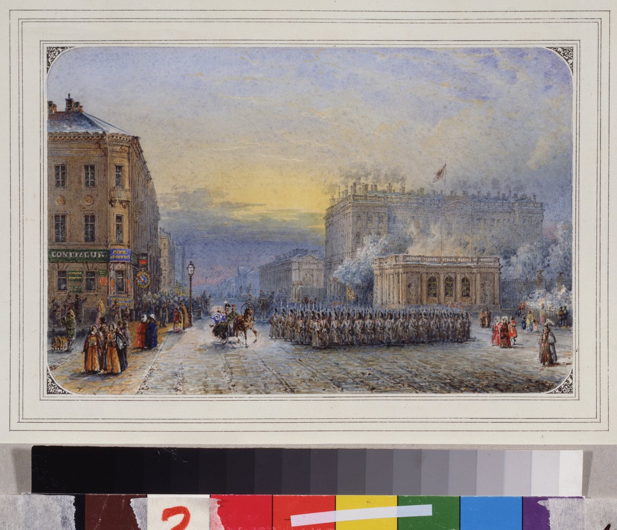 Św. PETERSBURG. Pałac Aniczkowa. Wielkanoc autorstwa Vasili Semenovich Sadovnikov