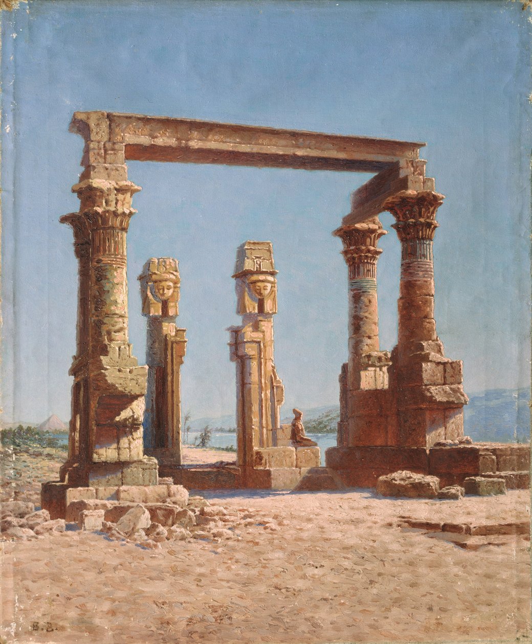 Ruiny świątyni w Egipcie autorstwa Vasili Vasilievich Vereshchagin
