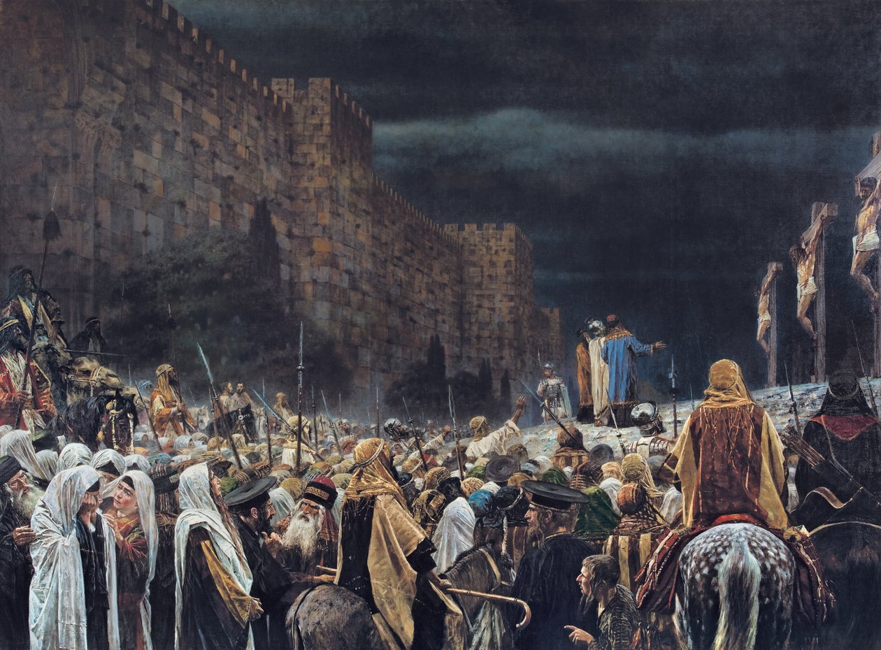 Ukrzyżowanie przez Rzymian, 1887 autorstwa Vasili Vasilievich Vereshchagin