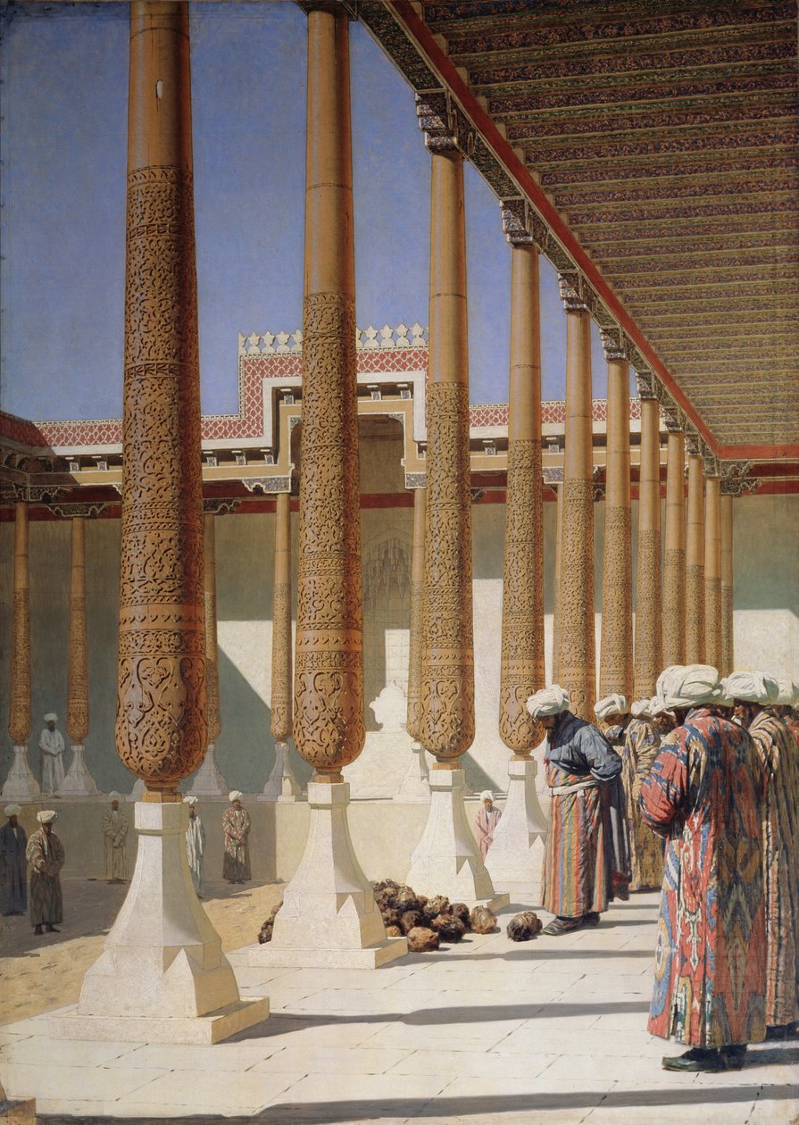 Pokaz trofeów, 1871-1872 autorstwa Vasili Vasilievich Vereshchagin