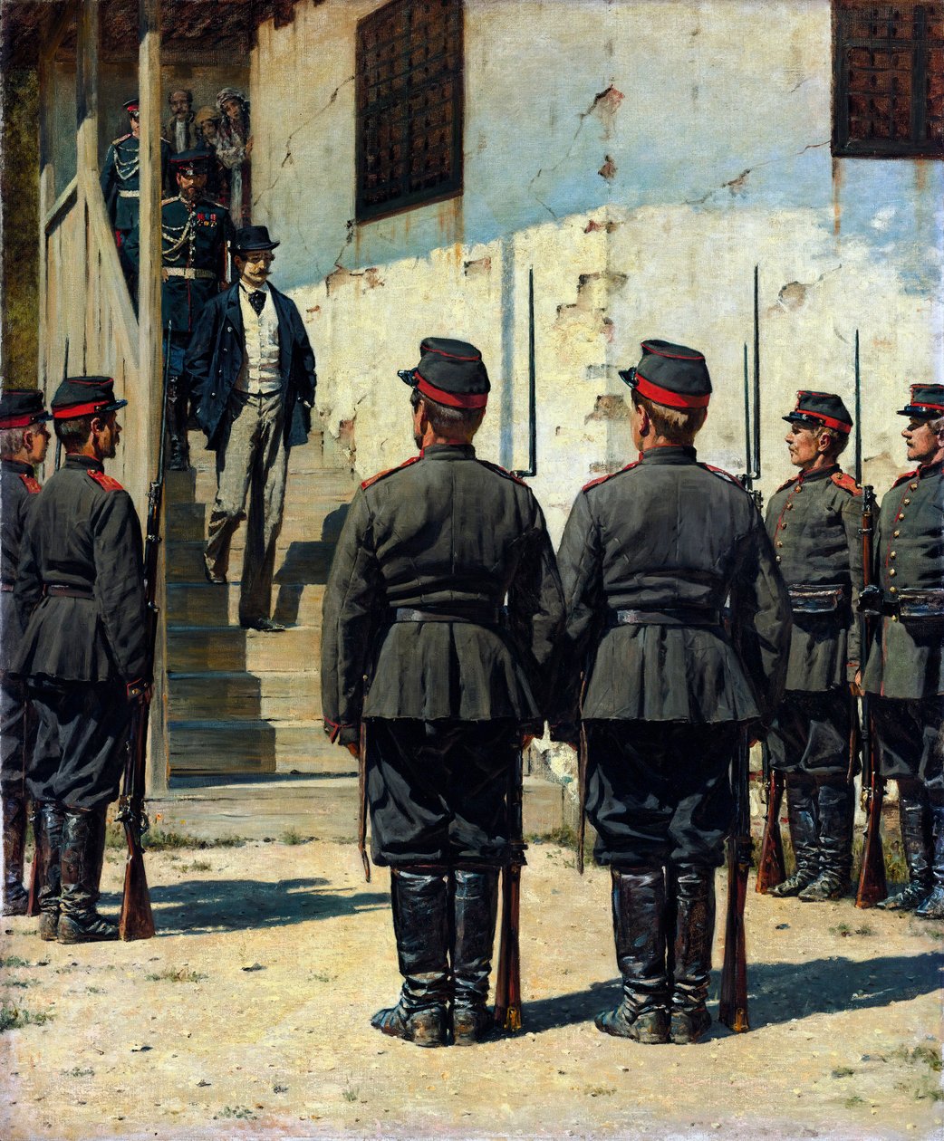 ""Szpieg"" (Szpieg) Peinture de Vassili Verechtchaguine (Vereshchagin) (1842-1904) Ciemny 155,5x129 cm Olej na płótnie Kolekcja prywatna autorstwa Vasili Vasilievich Vereshchagin