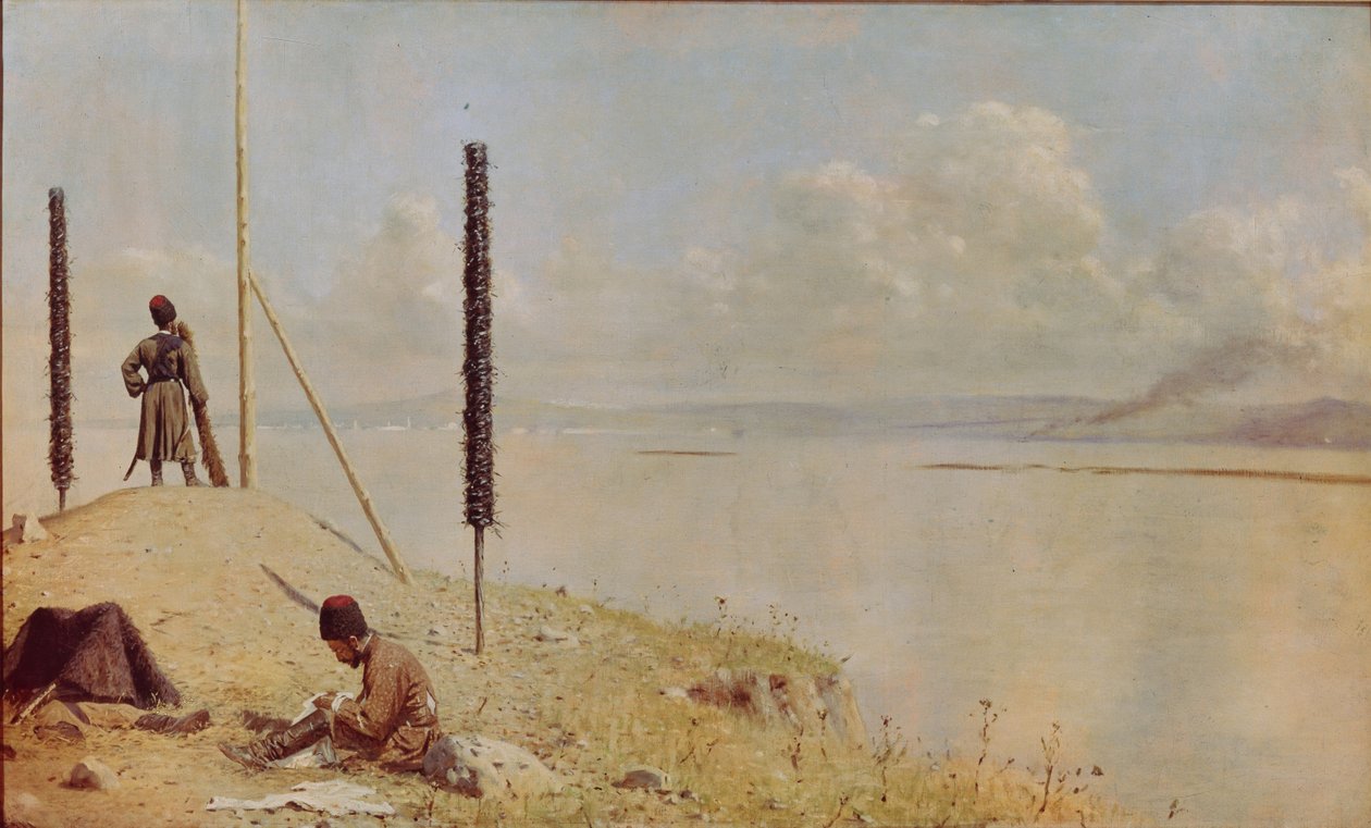 Pikieta na Dunaju, 1878-1879 autorstwa Vasili Vasilievich Vereshchagin