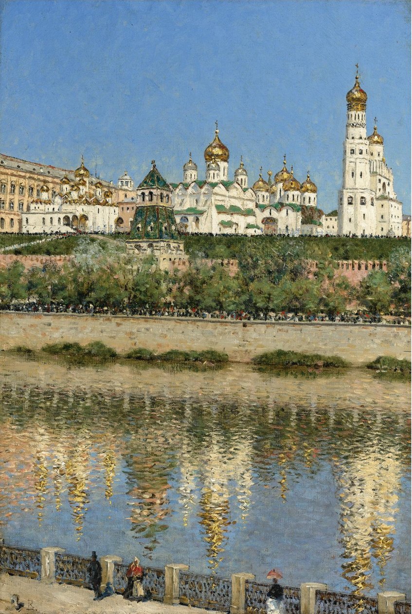 Widok na Kreml Moskiewski autorstwa Vasili Vasilievich Vereshchagin