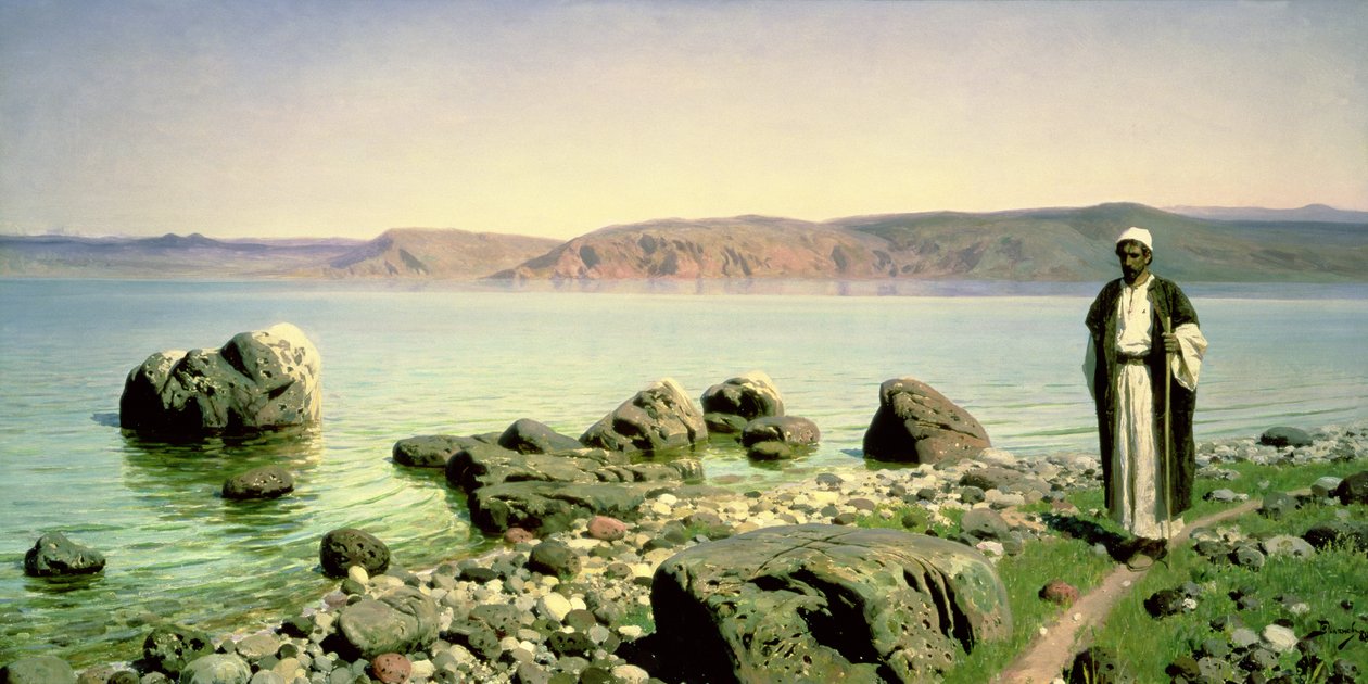 Nad Morzem Galilejskim, 1888 autorstwa Vasilij Dmitrievich Polenov