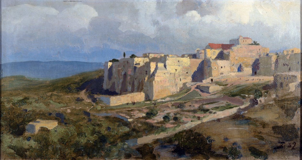 Betlejem ou Betlejem - Betlejem par Polenov, Wasilij (Wasilij, Wasilij) Dmitriewicz (1844-1927) autorstwa Vasilij Dmitrievich Polenov
