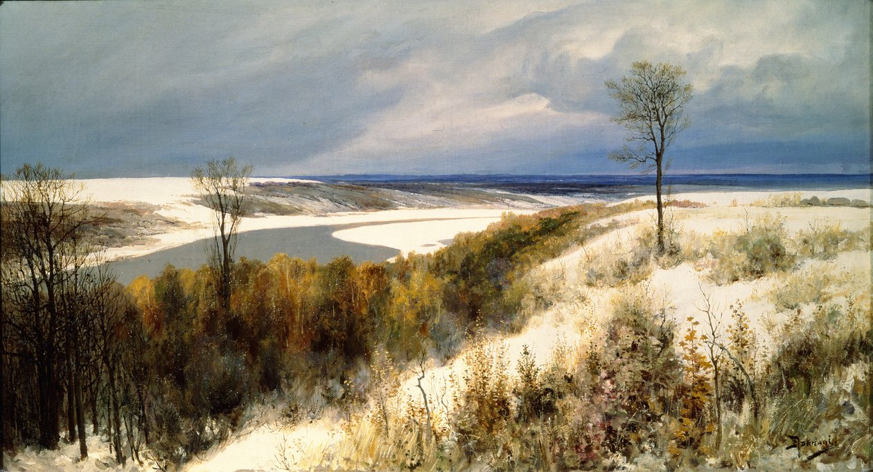 Wczesny śnieg, 1891 autorstwa Vasilij Dmitrievich Polenov