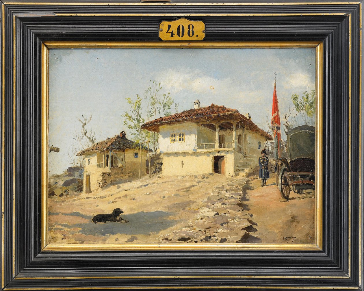 Sztab Kozaków Dońskich w Bułgarii w latach 1877, 1877 autorstwa Vasilij Dmitrievich Polenov