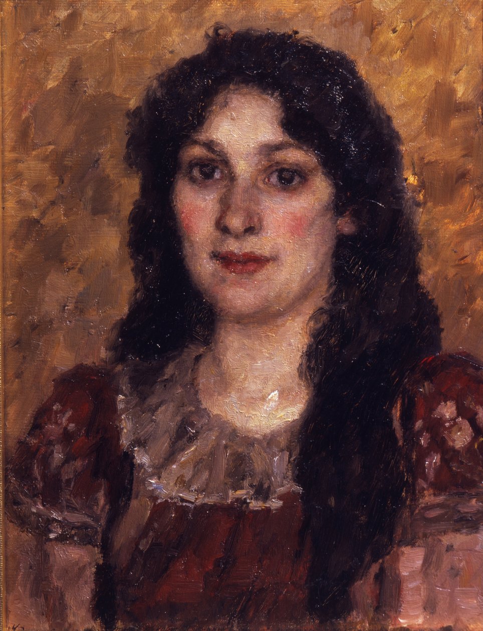 Portret żony artysty, 1888 autorstwa Vasilij Ivanovic Surikov