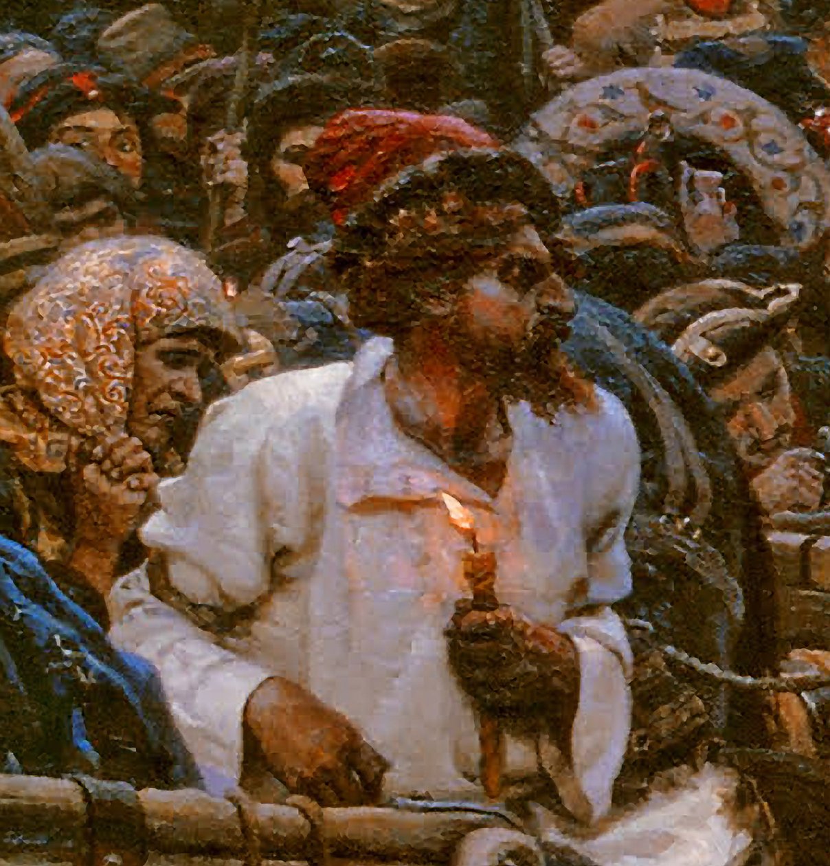 Poranek egzekucji Streltsy w 1698, 1881 autorstwa Vasilij Ivanovic Surikov