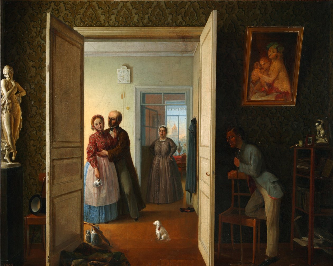 Nieudane spotkanie, 1869 autorstwa Vasily Nikiforovich Bovin