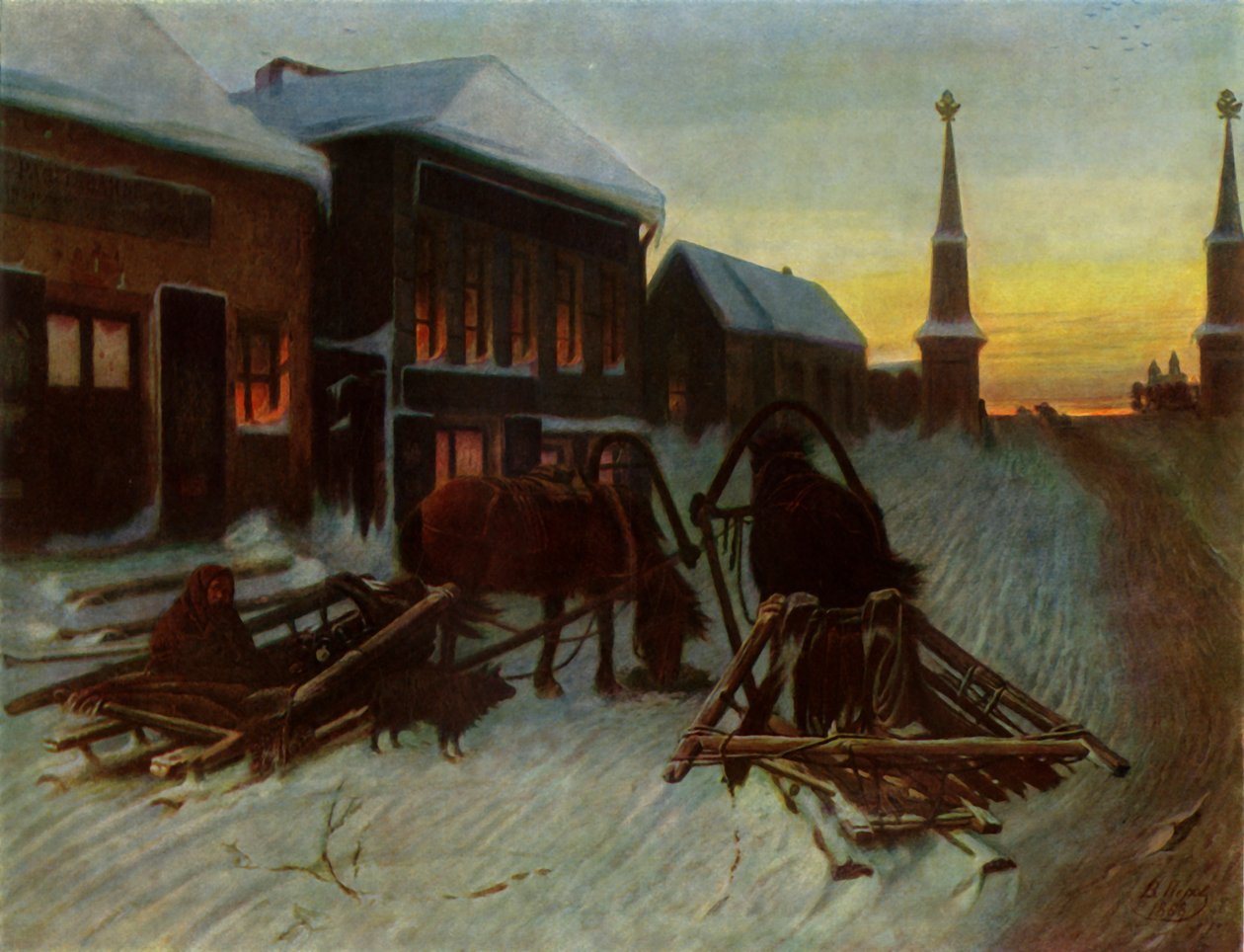 „Piękny dom przy moście”, 1868, 1965. autorstwa Vasily Perov