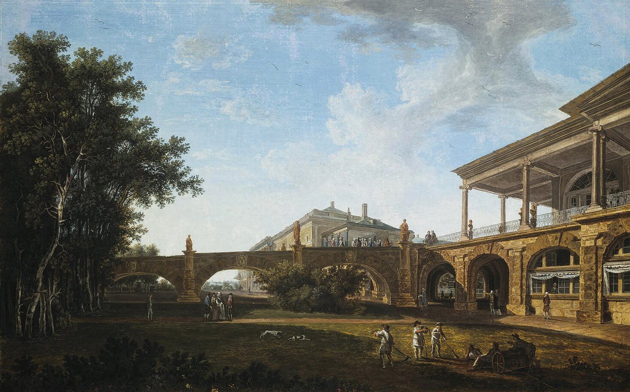 Rampa Galerii Cameron w Parku w Carskim Siole, 1794 autorstwa Vasily Petrovich Petrov