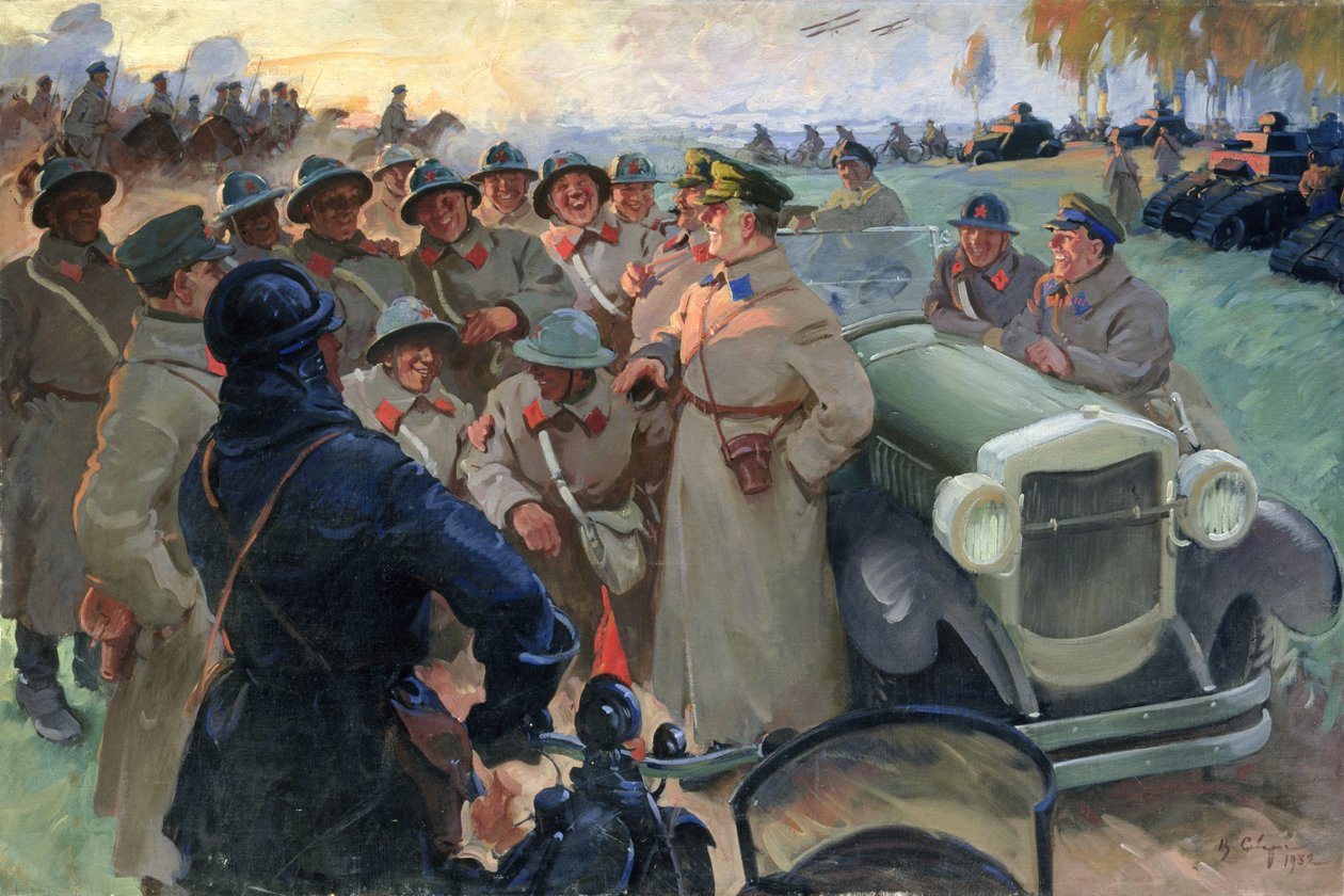 Kliment Woroszyłow (1881-1969) on Manewry autorstwa Vasily Semyonovich Svarog