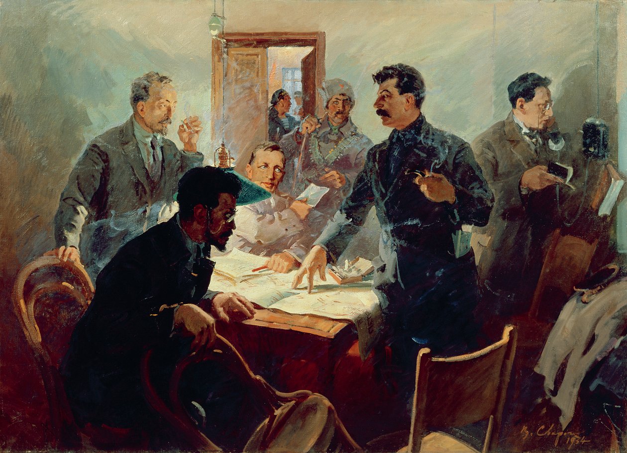 Sztab Rewolucji Październikowej 1917 r. autorstwa Vasily Semyonovich Svarog