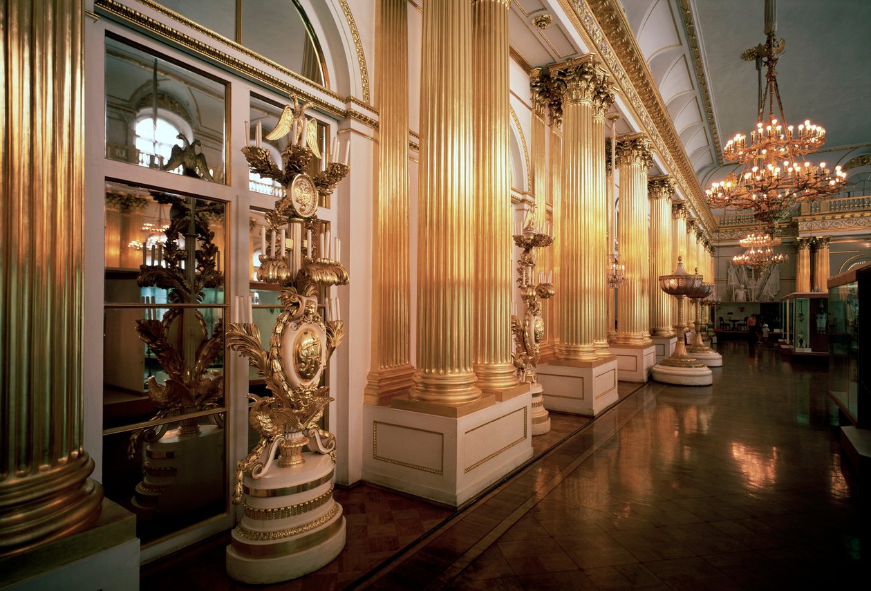 „Sala Heraldyczna w Pałacu Zimowym”, 1839. autorstwa Vasily Stasov