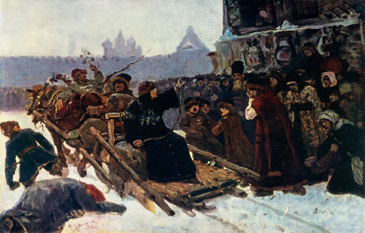 Badanie Boyar Morozova, 1881, 1965. autorstwa Vasily Surikov