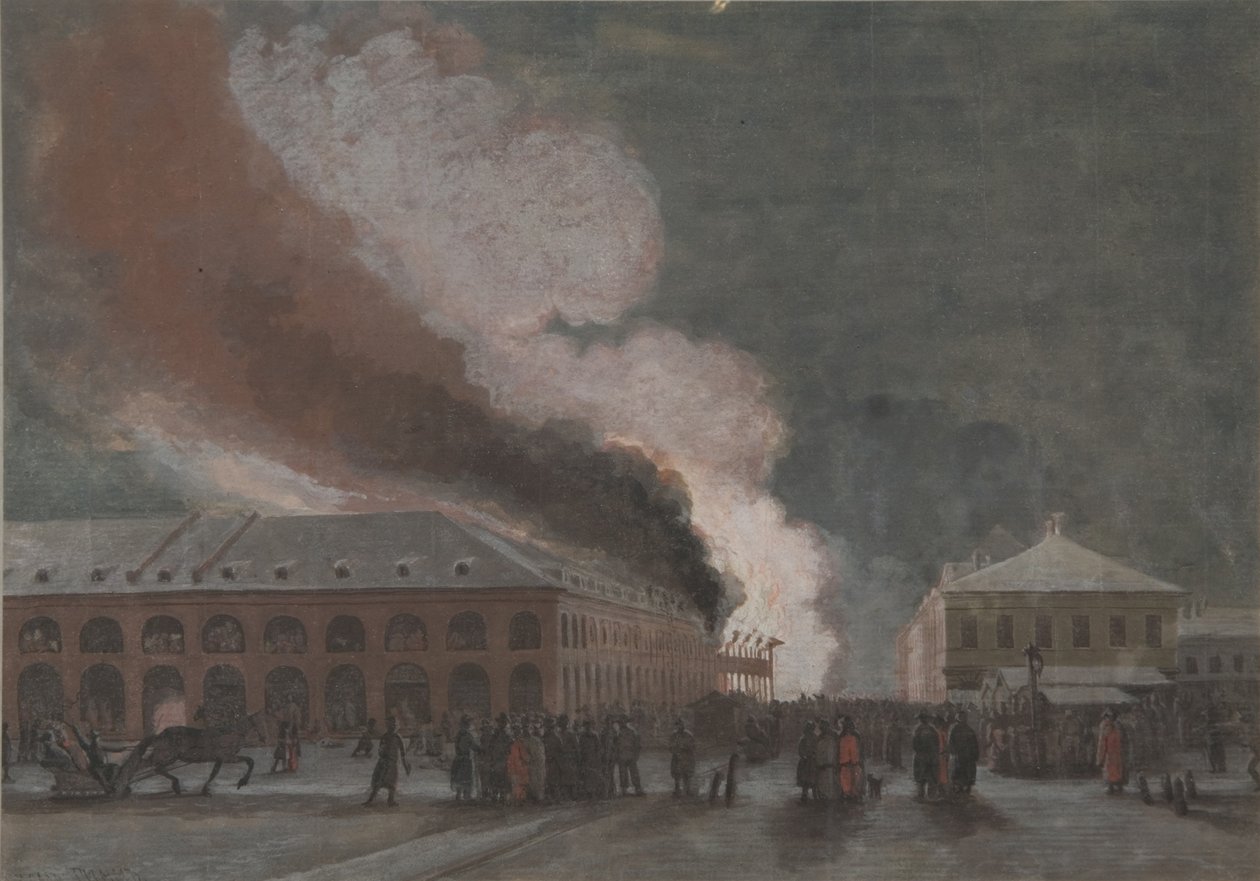 Pożar w handlu solą autorstwa Georg Wilhelm Timm
