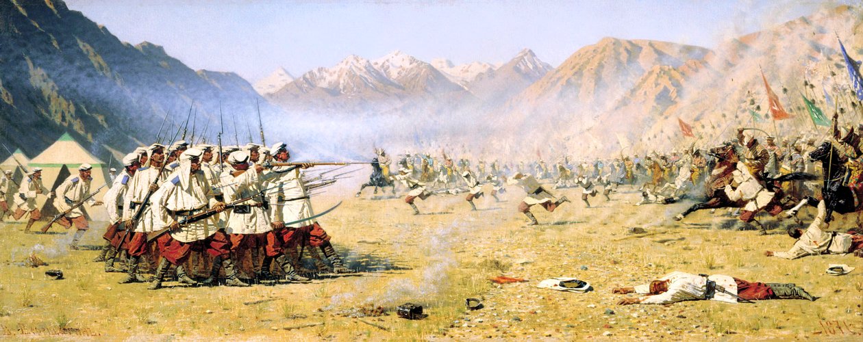 Nagły atak, 1871 autorstwa Vasily Vereshchagin