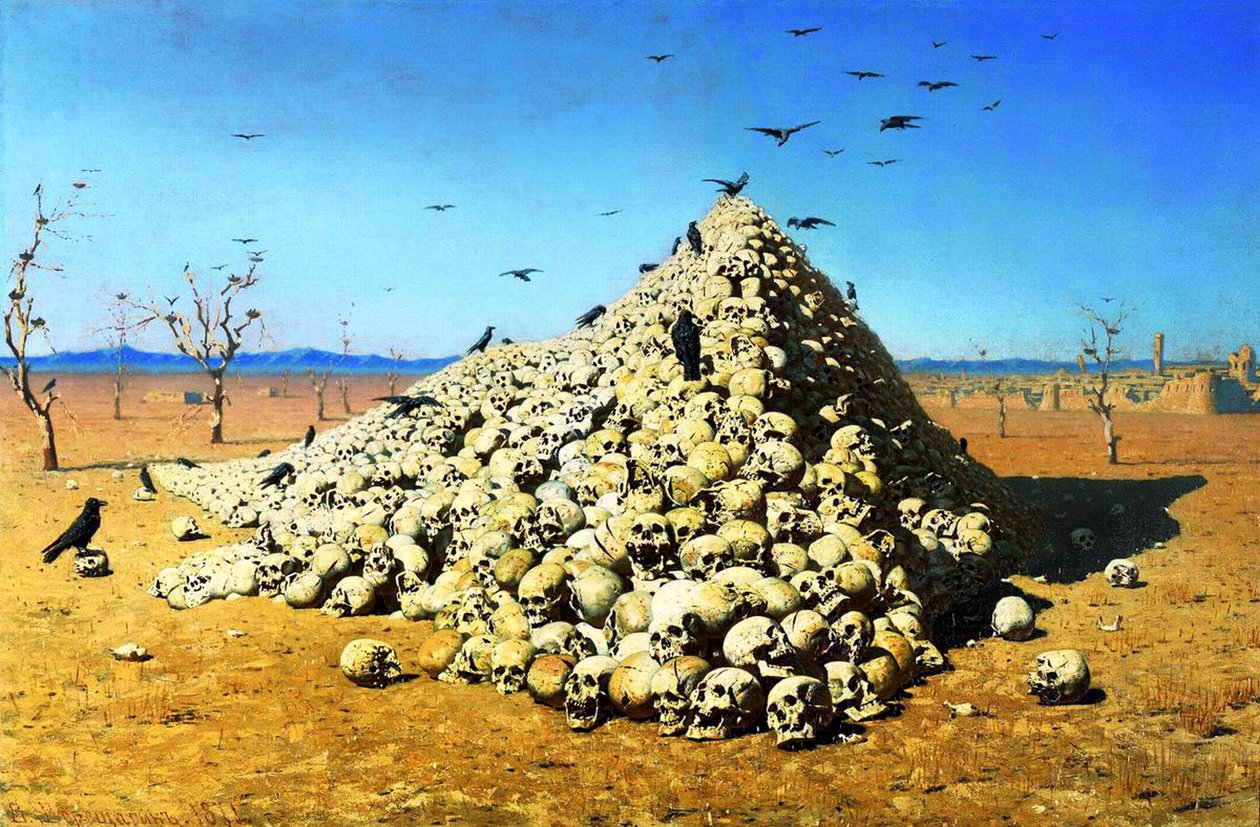 Apoteoza wojny, 1871 autorstwa Vasily Vereshchagin