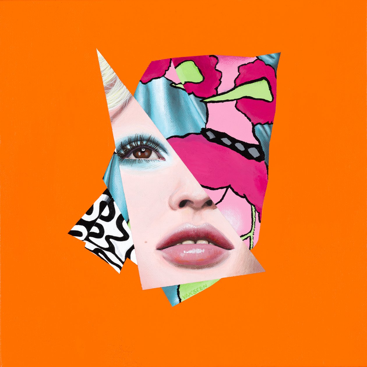 Unicorn Decadence, 2016 (akryl na płótnie) autorstwa Vaskeen Vaskeen